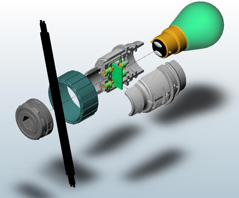 Low voltage Lamp Holder-Exploded view